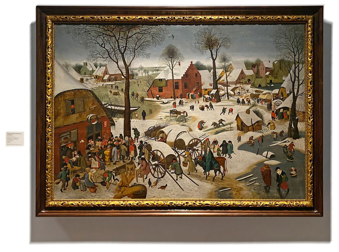 PIETER BRUEGHEL 2 | VOLKSTELLING TE BETHLEHEM | SCHILDERIJ OP HOUT (1566)