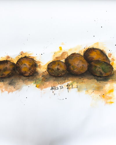 DITTA 33 | 80x100cm | inkt, acryl, potlood op papier | €195,-