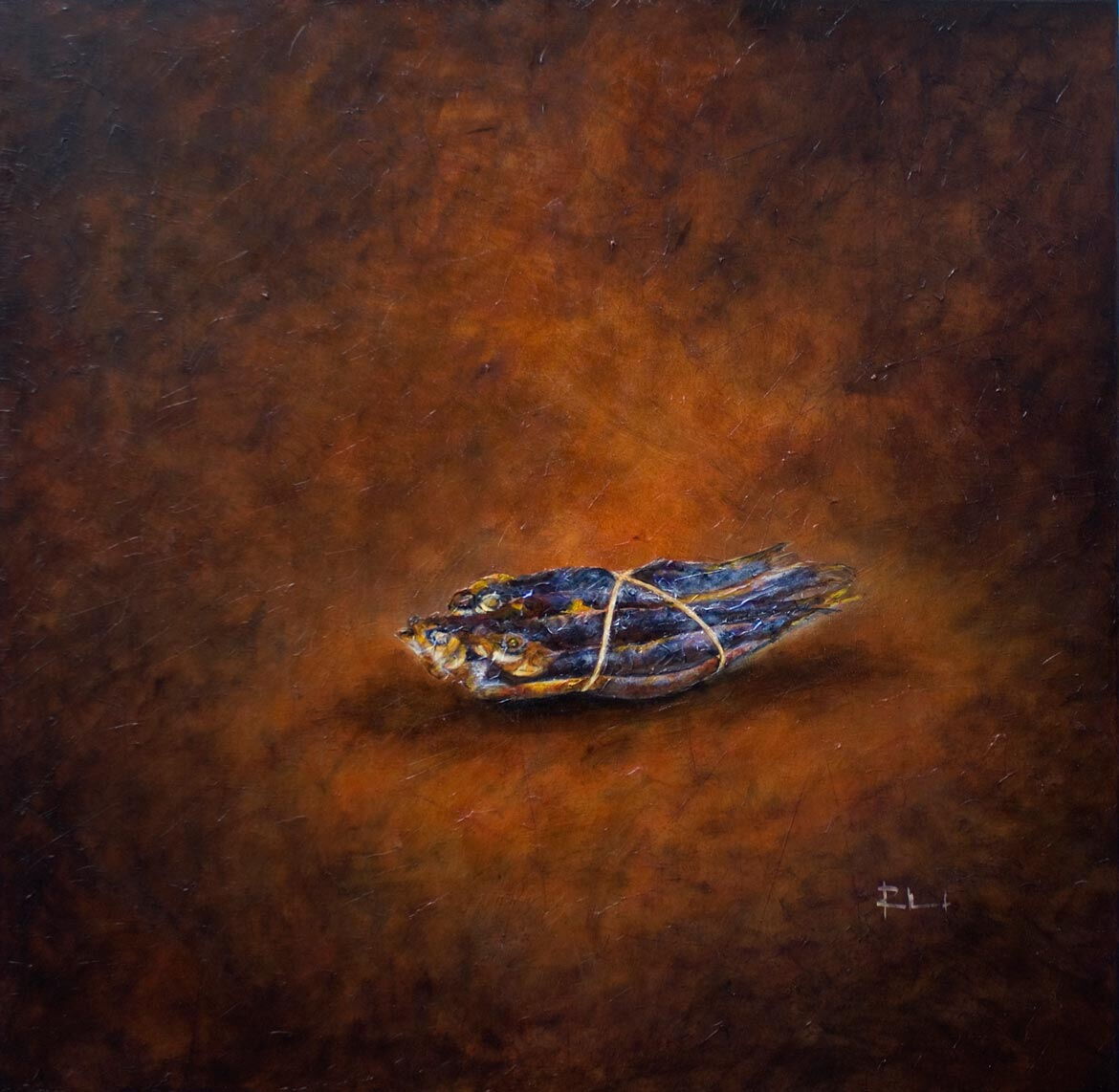 BOSJE SPROT | acryl op linnen | 135x135cm | verkocht