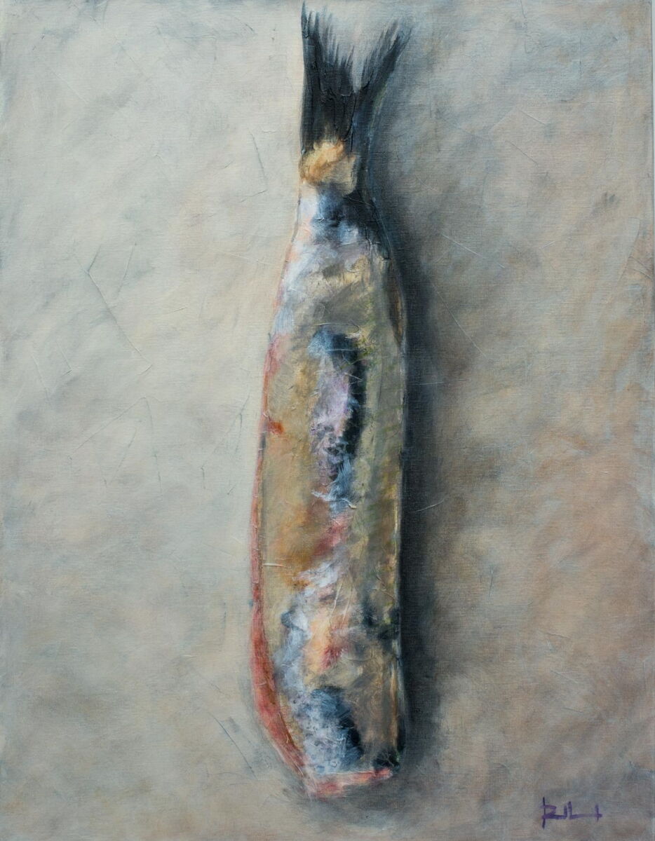 VERSE HARING | acryl op linnen | 90x70cm | verkocht