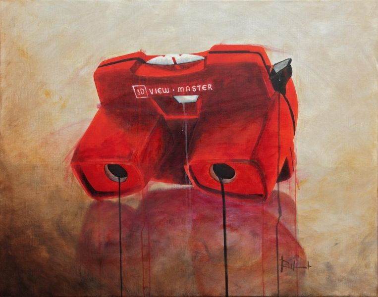 VIEW-MASTER 3D MODEL J | 100x80 cm | acryl op linnen| € 2.100,-